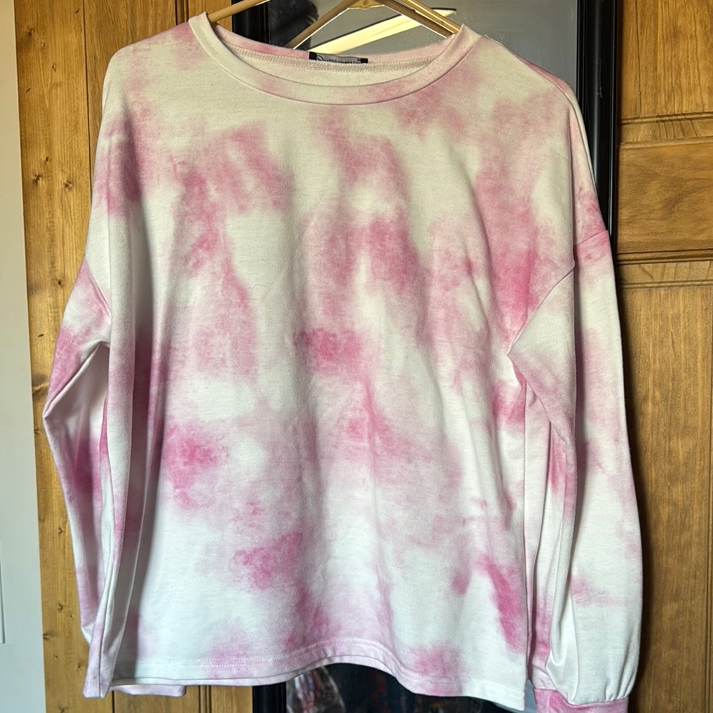 Pink Tie-Dye Sweatshirt